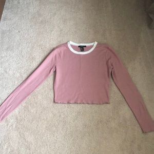 Long sleeve cropped shirt